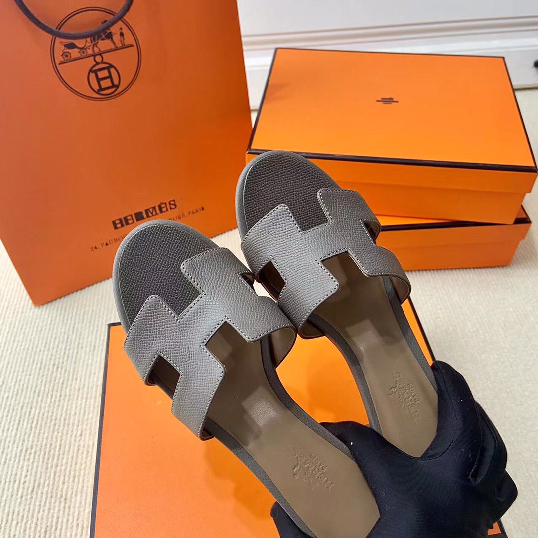 에르메스 올수공 오아시스 슬리퍼 샌들 앱송 37